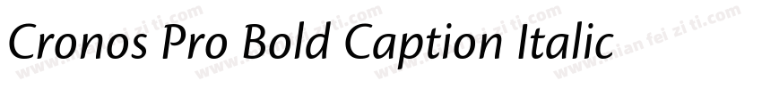 Cronos Pro Bold Caption Italic字体转换